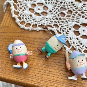 Egg-Shaped Sports Figurines Set - Multicolor